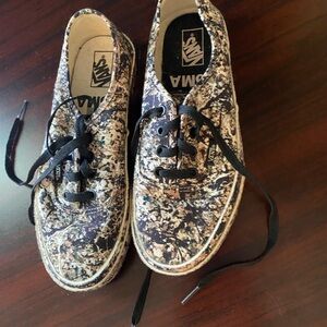 Vans MoMA Jackson Pollock sneakers. Worn once. Size 6 men’s, 7.5 women’s